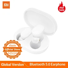 Глобальная версия Xiaomi Airdots TWS mi беспроводные наушники Bluetooth 5,0 наушники с сенсорным управлением наушники с воздушными точками гарнитура с зарядным устройством
