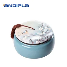 Китайский стиль, банка для хранения чая, ручная роспись, винтажный узор, керамическая канистра, уплотнительные банки, аксессуары для чайной церемонии, чайная посуда