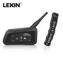 1 pcs Lexin A4 BT Interphone con il Regolatore A Distanza per 4 Piloti Bluetooth moto rcycle Citofono 1000 M Intercomunicador moto