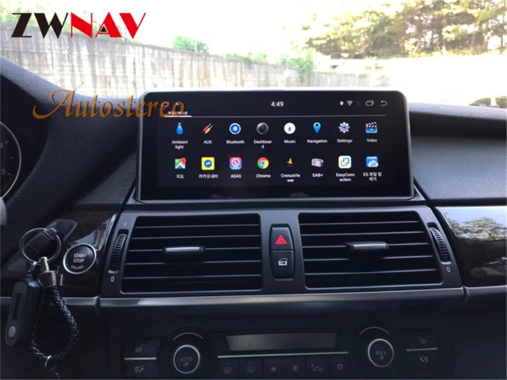 Perfect ZWNAV 10.25"Touch Android Intelligence Car Multimedia Player for BMW X5 E70 F15 F85 X6 E71 F16 F86 GPS Navigation No DVD Player 1