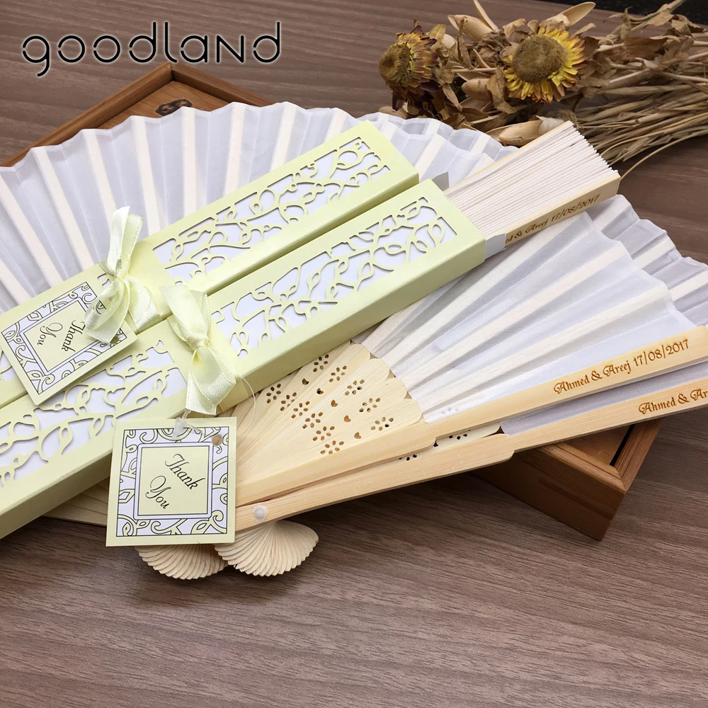  Hot Sale Free Shipping 10pcs/lot Personalized /Customized Printing Text 21cm Bamboo Spun Silk Hand  - 32761084988