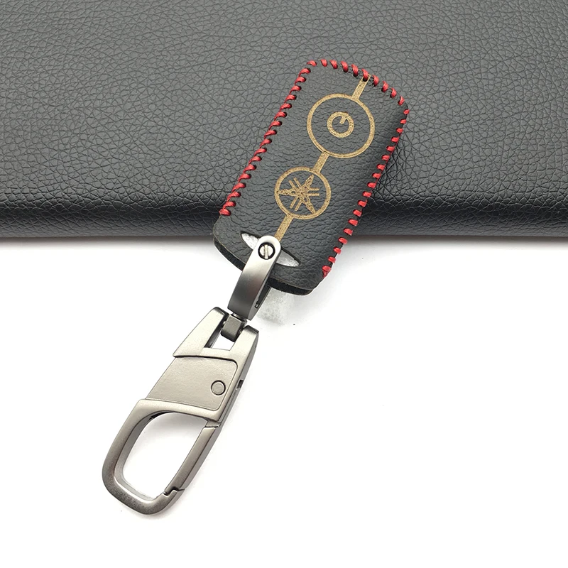 

For YAMAHA XMAX300 XMAX125 XMAX250 400 QBIX125 Fashion Style 100% Leather Motorcycle Modified Remote Keychain Key Case Bag Cover