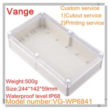 1 шт./лот для изготовления пресс-форм штранг-прессования водонепроницаемый IP68 ABS пластиковая распаечная коробка diy 244*142*59 мм для наложения оболочки проводов разъем