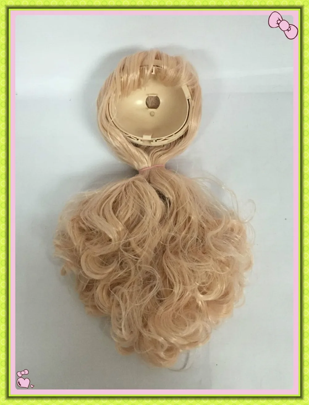 

RBL doll scalp Pink hair suitable for blyth PINK