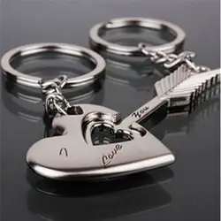 Мода Стрелка Бога брелок для влюбленных Подарочный Брелок для ключей брелок держатель Finder Key кольцо подарки 1 пара