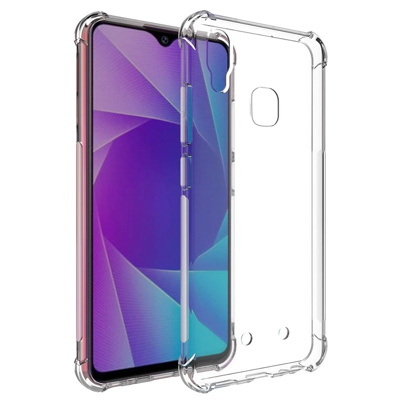 Прозрачный Кристальный силиконовый чехол для Vivo V11i Y91 Y91i Y91c Y93 Y93s Y95 ударопрочный