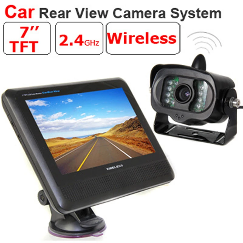 Автомобильная парковочная камера 2 в 1 Автомобильная камера заднего вида с монитором, беспроводная HD автомобильная парковочная камера с монитором резервная камера