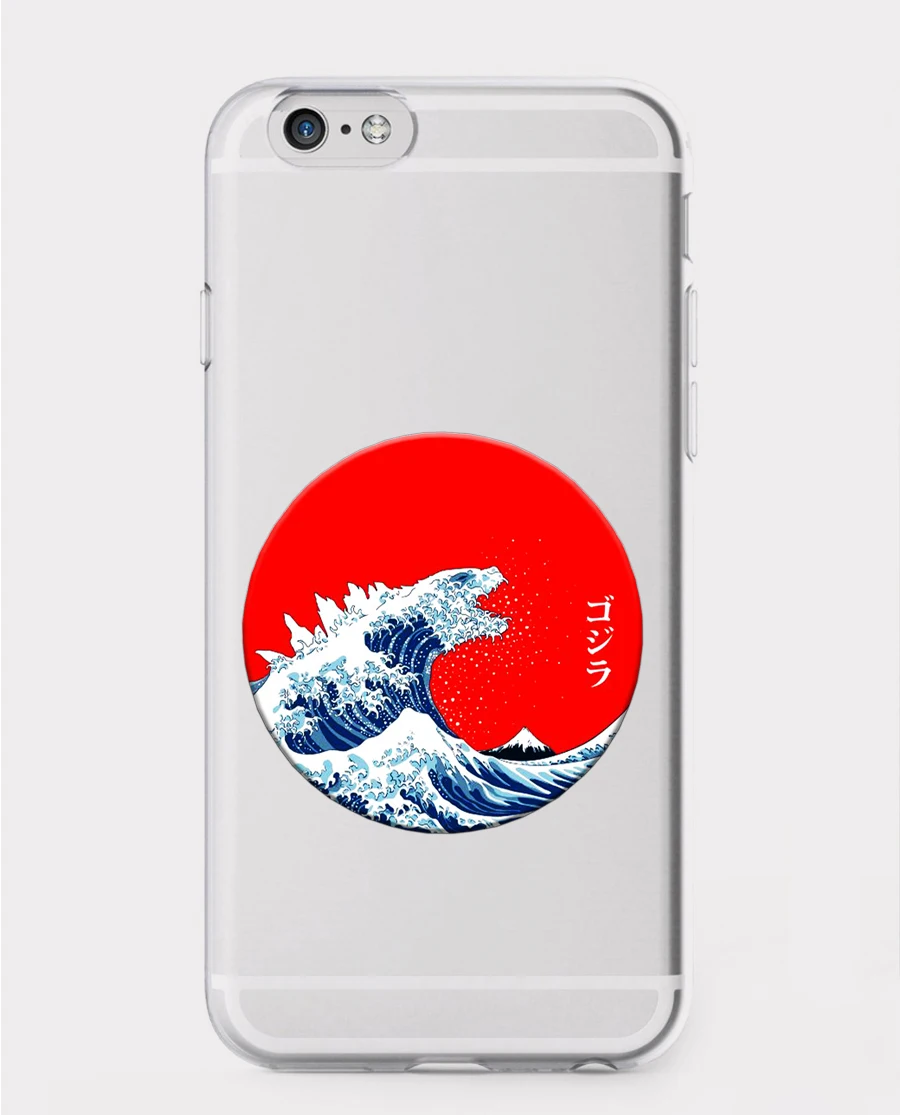Новый японский Мягкий силиконовый прозрачный чехол для телефона DK Great Wave off Kanagawa