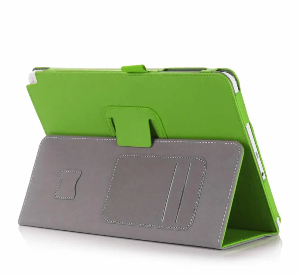 Green Чехол для планшета для Samsung Galaxy Tab A A6 10,1 '' с S Pen P580 P585 высокое качество из искусственной кожи карты подставка для рук Защитная крышка - Цвет: Green