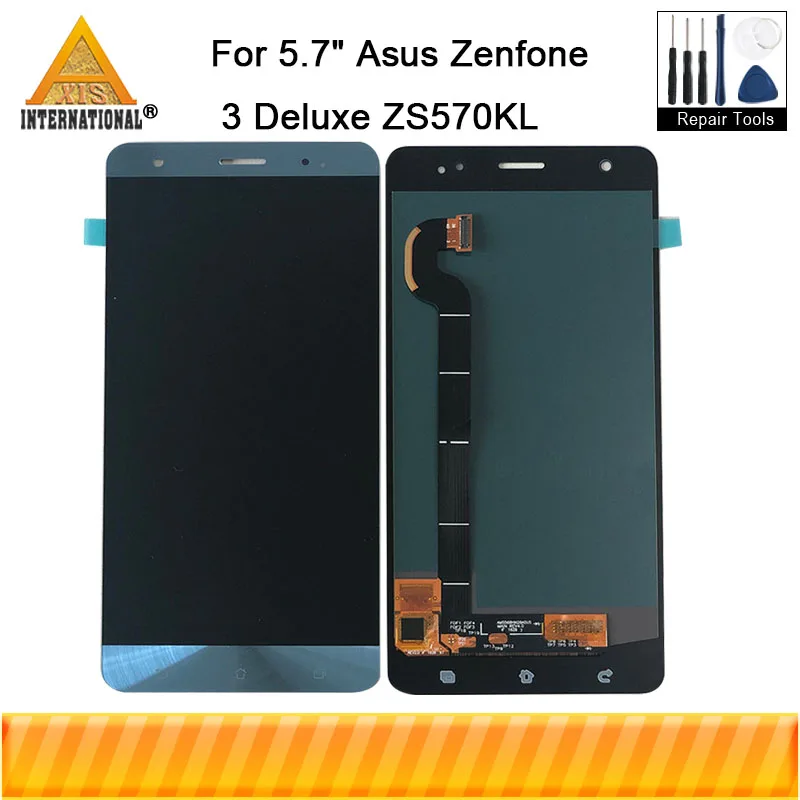 Amoled экран 5 7 дюйма для Asus Zenfone 3 Deluxe ZS570KL Z016D Z016S axisмеждународная ЖК дисплей +