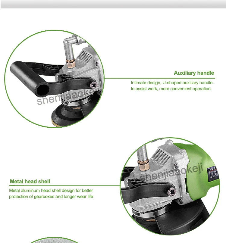 1 шт., электрический полировщик для мокрого камня, полировальная машина для цемента и мрамора, полировальная машина для литья воды, ручная шлифовальная машина 220 В