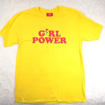 

Hillbilly 2018 Hot Sale Girl Power Rose Printed Detail Elegant Summer Top Gift For your Lovers Plus Size Trendy Women T shirt