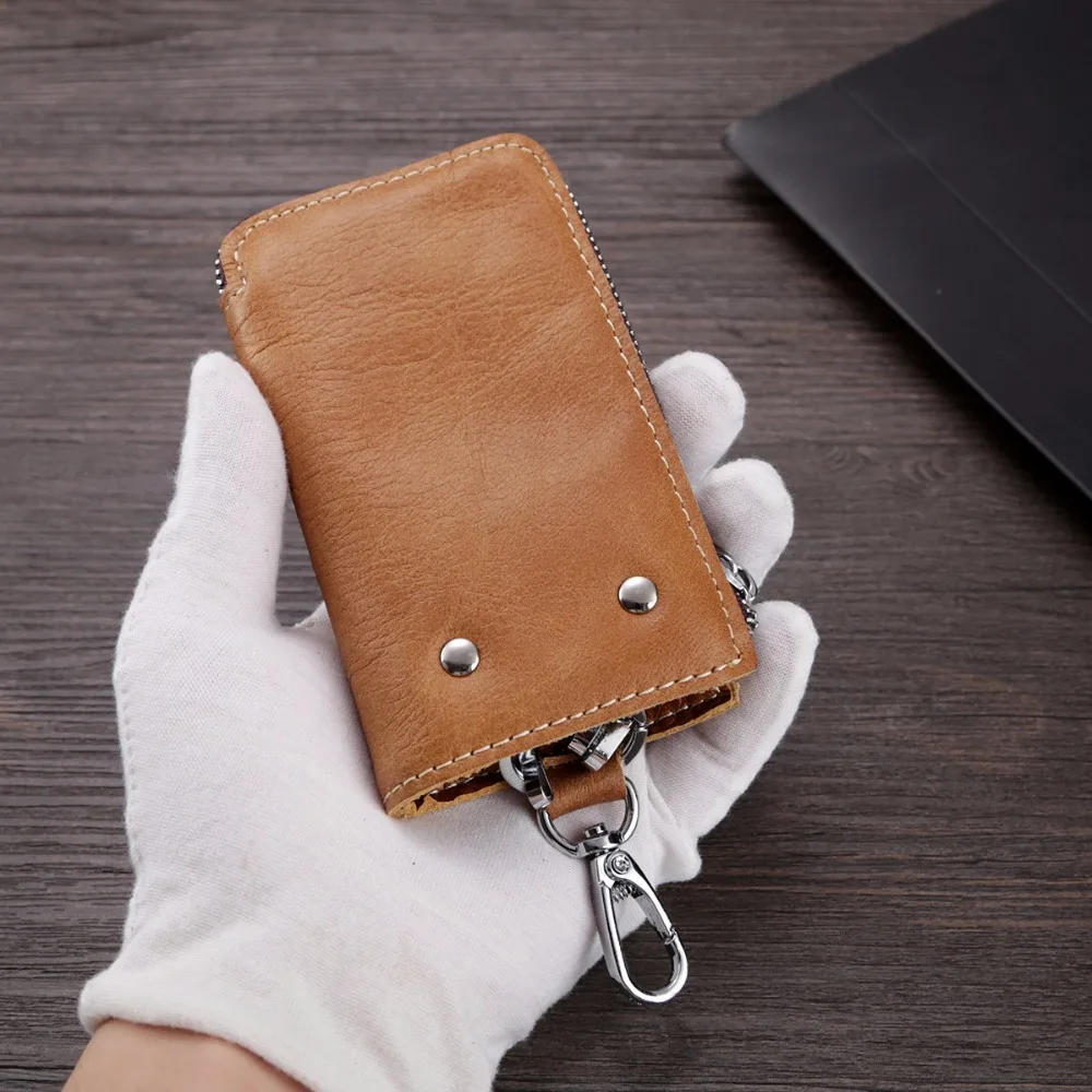 Aliexpress.com : Buy 2018 Genuine Leather car key bag wallet for Men ...