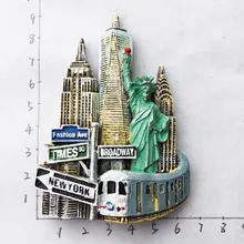 США Нью-Йорк город ориентир магнит на холодильник сувенир Статуя Свободы магниты на холодильник Декор ремесла