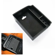Черный ABS+ резиновые Автоаксессуары подлокотник контейнер для хранения коврик для Toyota Hilux Revo