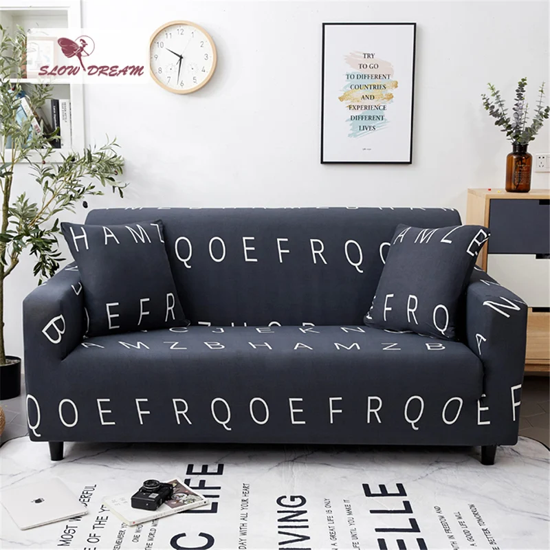 

Slowdream Stretch Elastic Band Sofa Cover Single Double Love Seat Nordic Removable Decor Home Slipcover Four Season Couch Cover