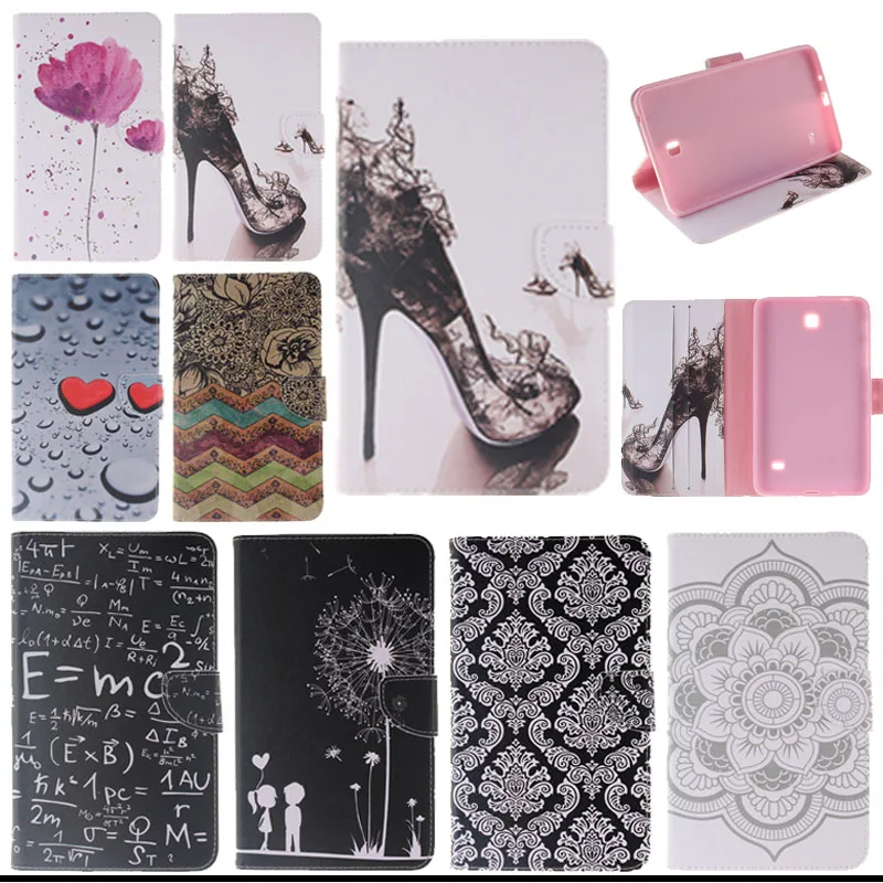 

For Samsung SM-t230 Case Cover PU Leather Tablet Cases For Samsung Galaxy Tab 4 7.0 T230 231 T235 SM-t231 with card slots