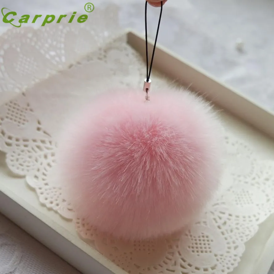 

New Arrival Rabbit Fur Ball Key Chains Car Plug Backpack Bags Decorations jr5