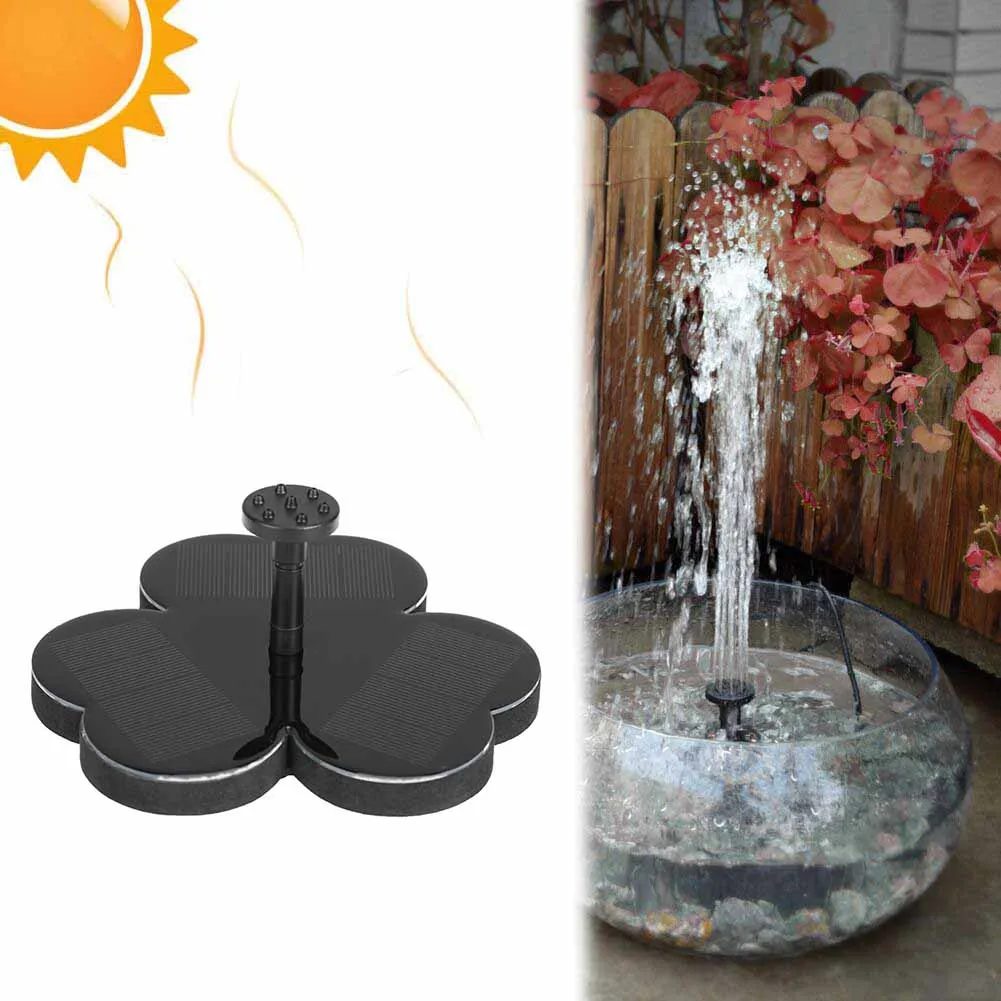 

Solar Fountain Kit with Nozzles Fish Tank Aquarium Water Pump for Outdoor Garden Pond Pool LB88
