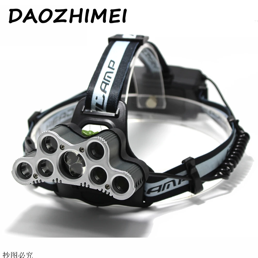 

8000 Lumen 9 LED Led Headlamp Headlight head flashlight torch XM-L T6 head lamp rechargeable for 18650 battery USB Light