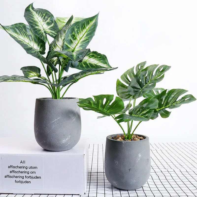 

Simulation Green Radish Plant Bonsai Fake Small Tree Pot Plants Artificial Flower Turtle Leaf Desktop Home Fake Flower Decor