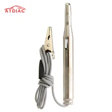 Caneta teste de voltagem automotiva, testador de circuito, chaves de luz, caneta de teste dc 6v-24v ferramenta de diagnóstico