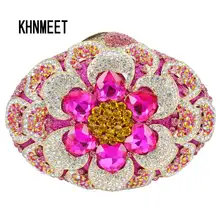 Последний Розовый Кристалл Модные женские туфли клатч со стразами вечерняя сумочка; BS010 зеленый Роскошные Diamante партия Кошелек для выпускного вечера свадебные Клатчи sc486