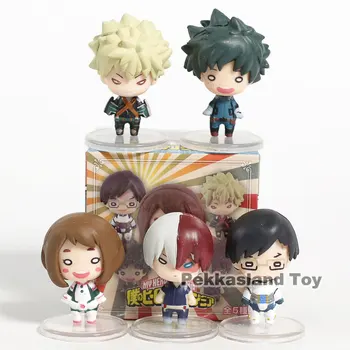 

My Hero Academia Izuku Midoriya Bakugou Katsuki Todoroki Shoto Ochaco Uraraka Tenya Iida PVC Figures Toys 5pcs/set