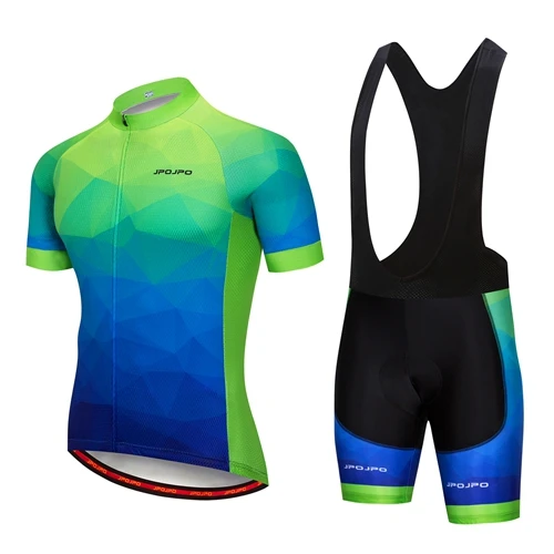 Green Cycling Jersey Men Team Cycling Clothing Quick Dry Maillot Ropa