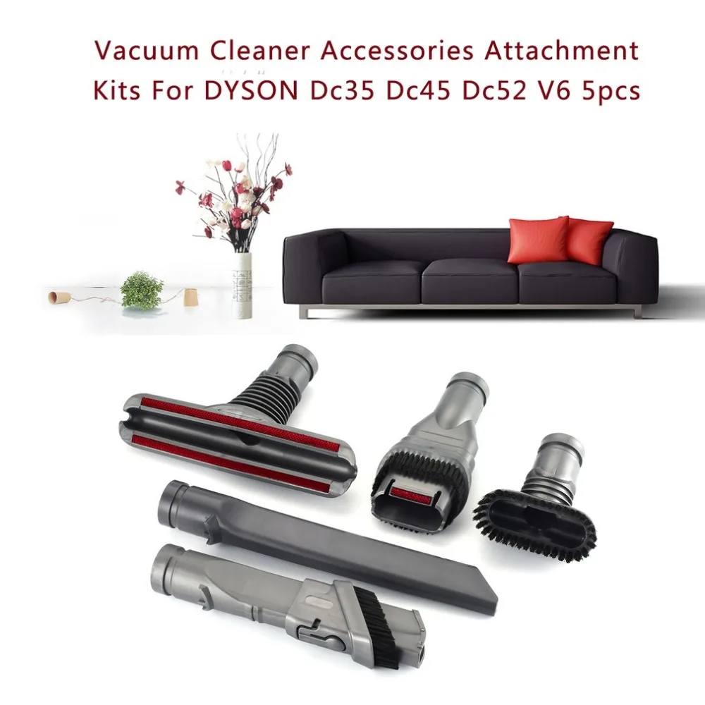 

Compact V6 Vacuum Cleaner Attachment Accessories Head Brush Head Tubes Connectors Dust Remover Tool DC35 DC45 DC52 V6