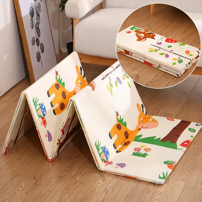 Baby Shining Baby Mat Folding Play Mat Crawling Pad XPE Baby Room Carpet Children Floor Mat 200*150cm Playmat for Infants