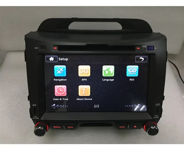 Top Wholesale! 2din car radio dvd GPS player for Kia Sportage( 2010-2014) free map wifi bluetooth support 3G 7