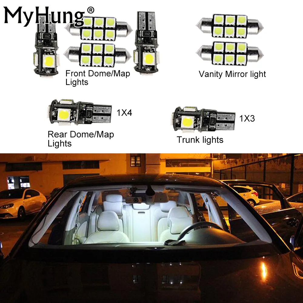 Convenience Bulbs For Audi Q5 Car Led Interior Light C10W W5W