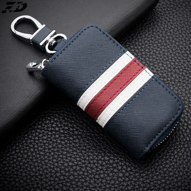 

Genuine Leather Car Key Case Keychain For Volvo Starline A93 A91 A63 Skoda Kia Ceed Volkswagen Bmw Hyundai Toyota Car Key Cover