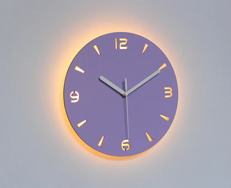 Светодиодные настенные часы, современный дизайн, часы с подсветкой, бесшумные часы для дома, кухни, офиса, кафе, украшение для стены