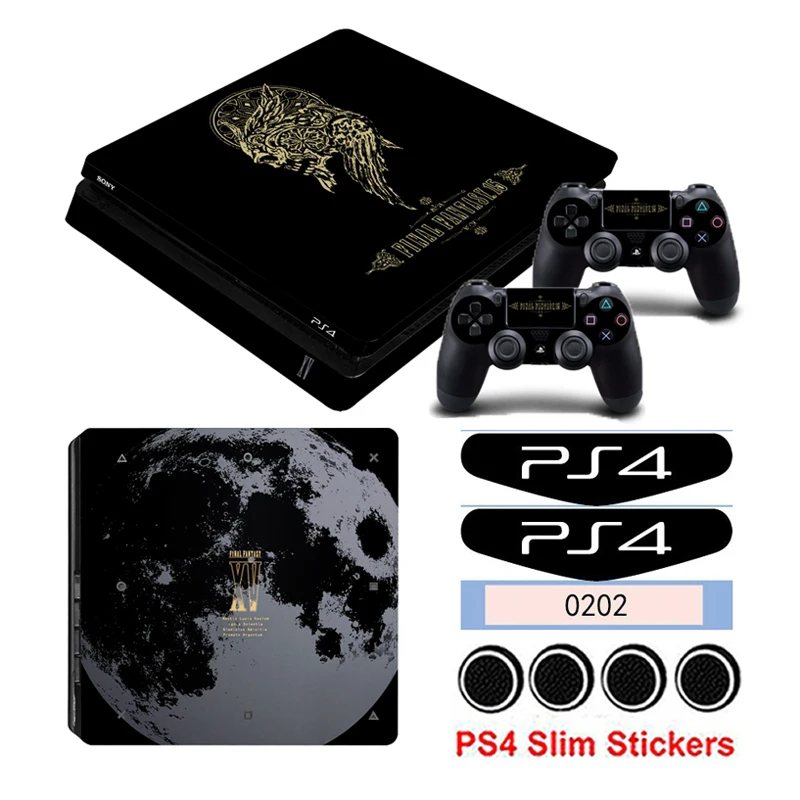 Ограниченная серия наклейки Final Fantasy XV для Playstation 4 PS4 Slim консоли PS4 контроллер защитный винил игры наклейки для оформления