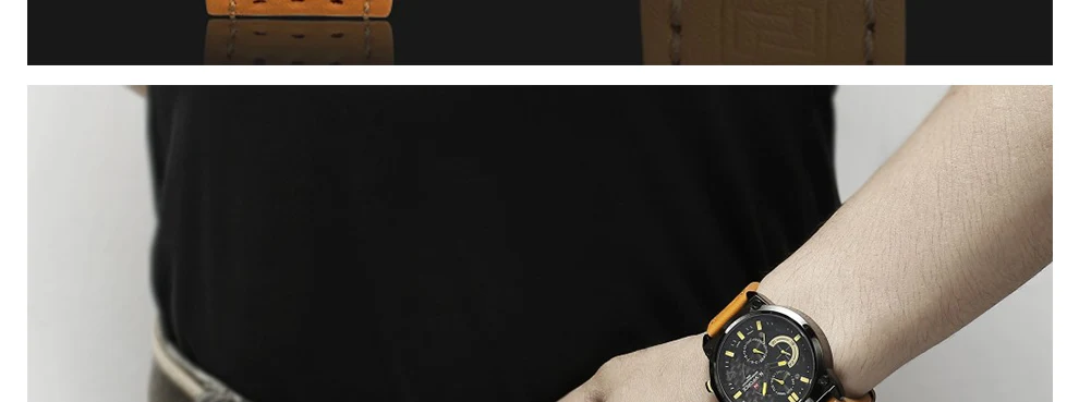 Naviforce модные Повседневное Элитный бренд аналоговые кварцевые часы человек Спортивные часы Для мужчин Водонепроницаемый Наручные часы