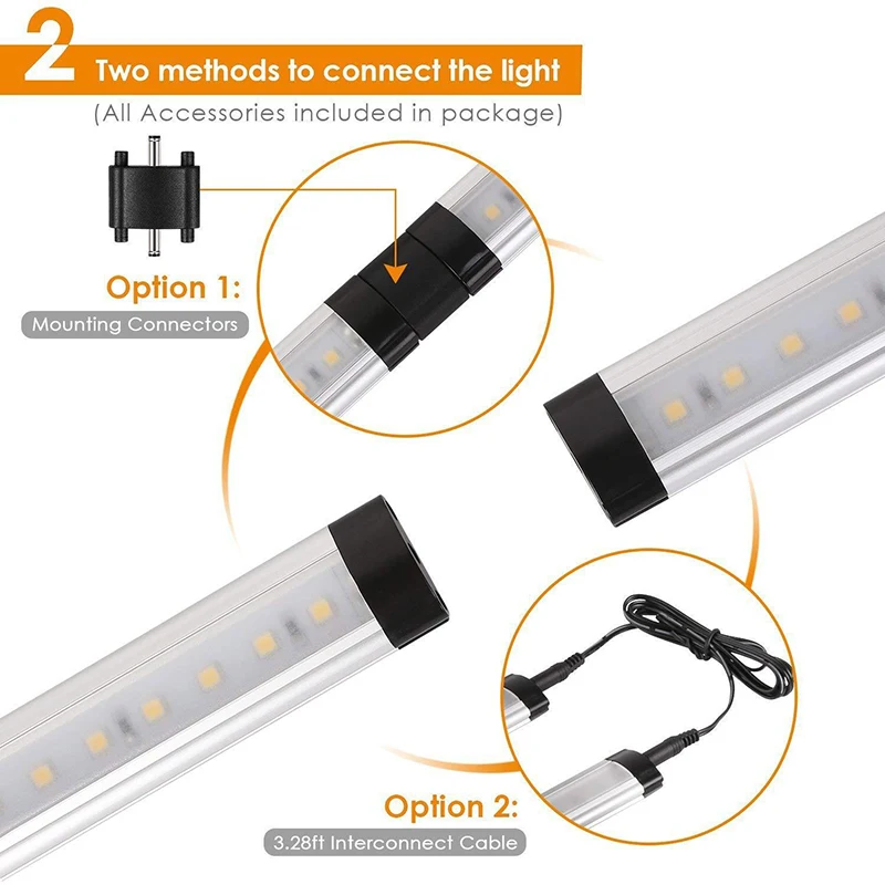  YLSTAR Free shipping 3pcs/set 30CM SMD3528 LED Cabinet Light Adjustable closet Light LED Hard Rigid - 32963499664