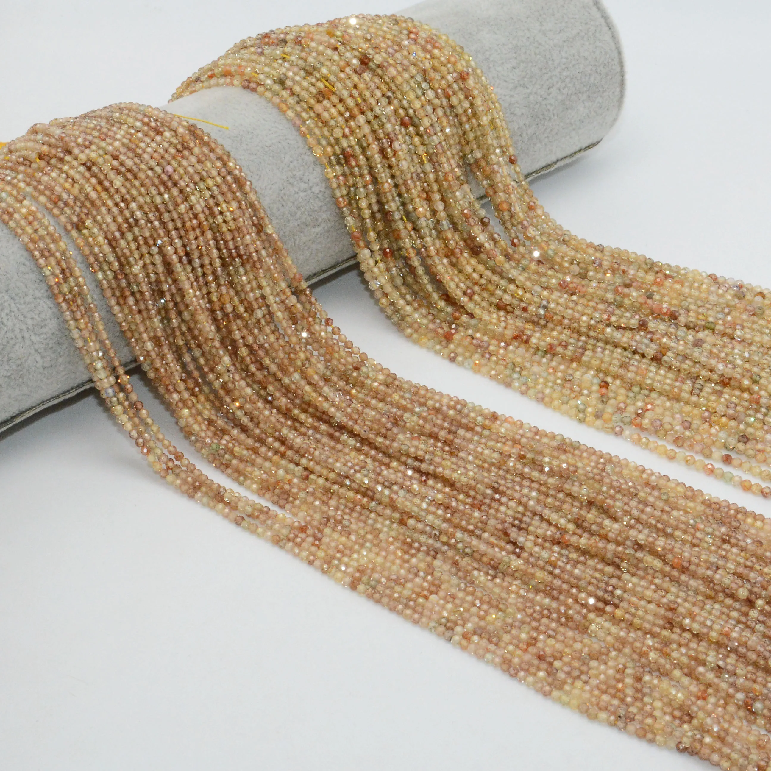 

Natural Gems-stone Quality Genuine Zircon Small Faceted Round Beads 2mm / 2.5mm