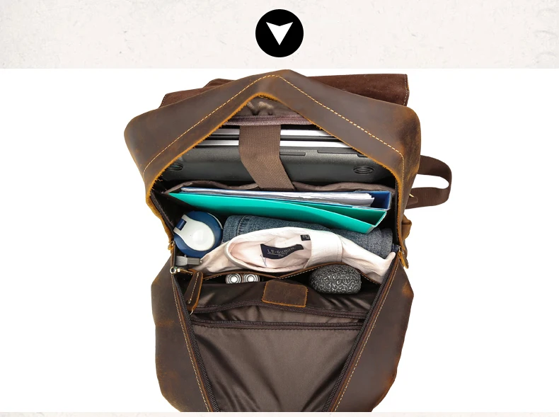 Мужской рюкзак для путешествий, натуральная кожа, 16 дюймов, для ноутбука, большой бренд, Повседневный, Деловой, Повседневный, большой, для школы, рюкзаки, сумки для книг, дизайнерская сумка