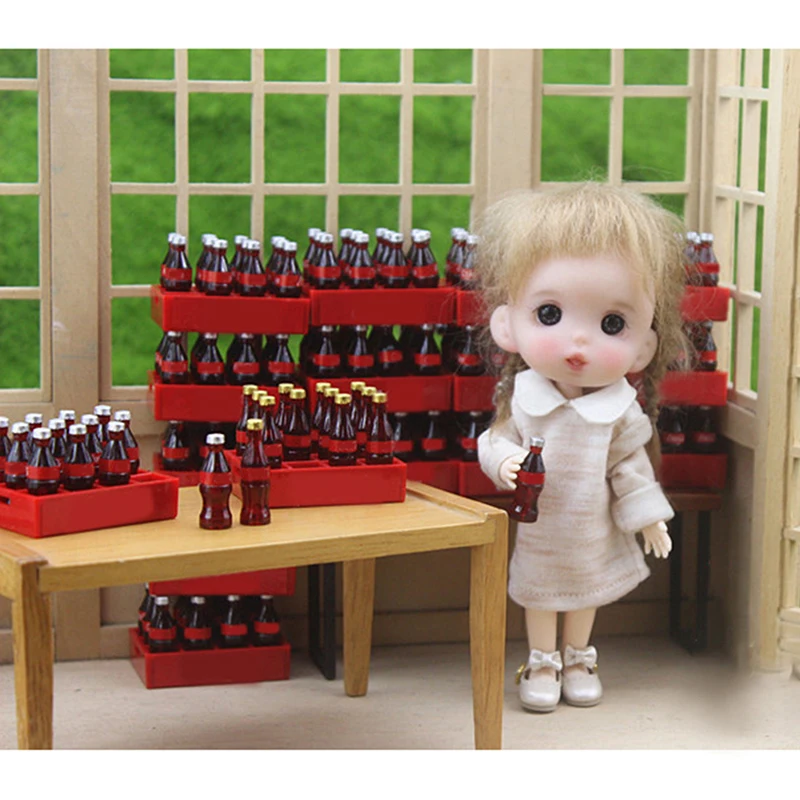 

1:12 Doll Miniature Cute Mini Cola Food Scene Model Doll House Accessories Dollhouse MiniatureAccessories Girls Toys