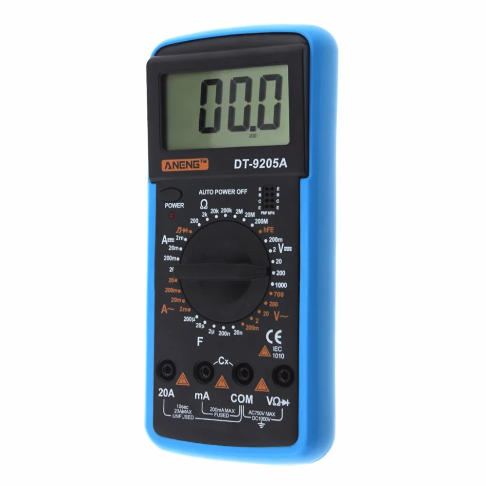 ANENG D T-9205 ЖК-цифровой мультиметр электрический ручной тестер