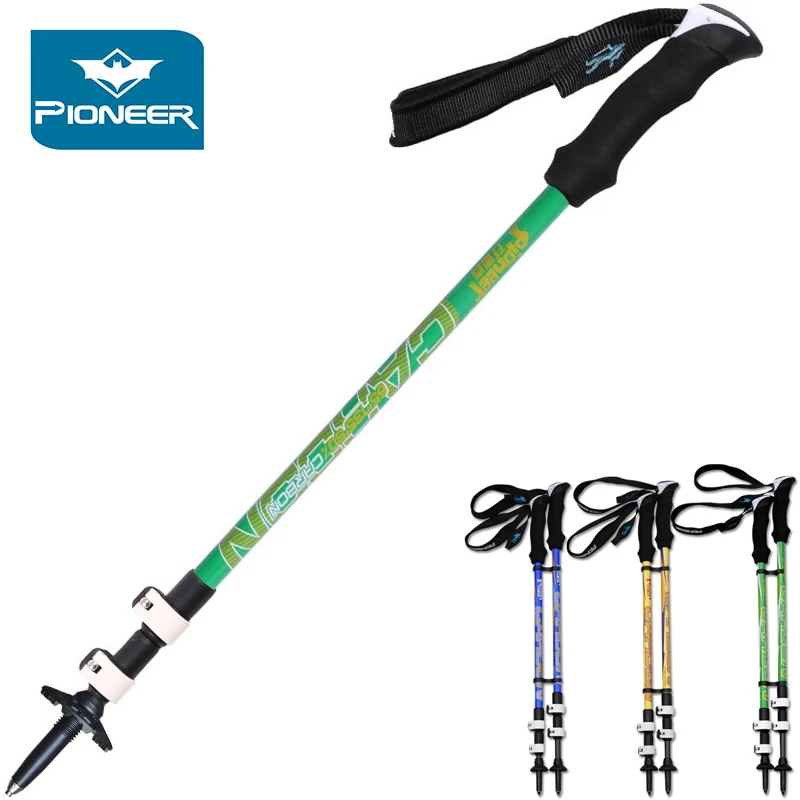 Adjustable Telescopic Trekking Poles Sport Walking Sticks Canes For
