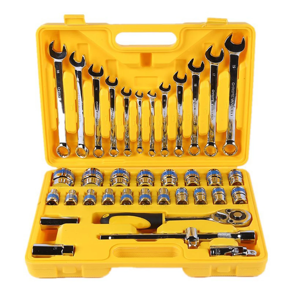 

HGhomeart Car Combination Tool Ratchet Wrench Ratchet Set High Quality Car Repair Tool Set of Wrench