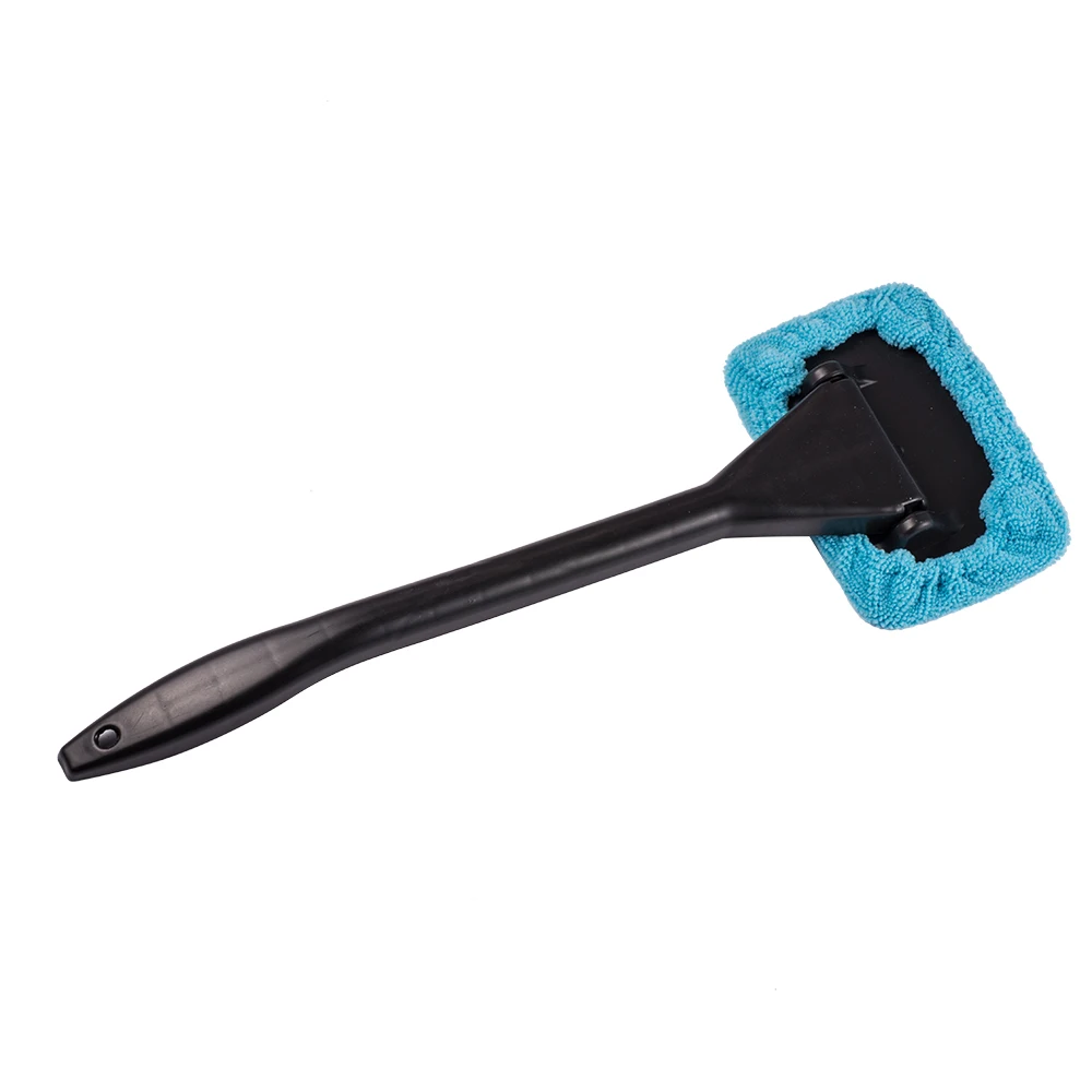 

Microfiber Auto Window Cleaner Long Handle Car Brush Car Window Windshield Wiper Cloth Clean Tools Washable Handy
