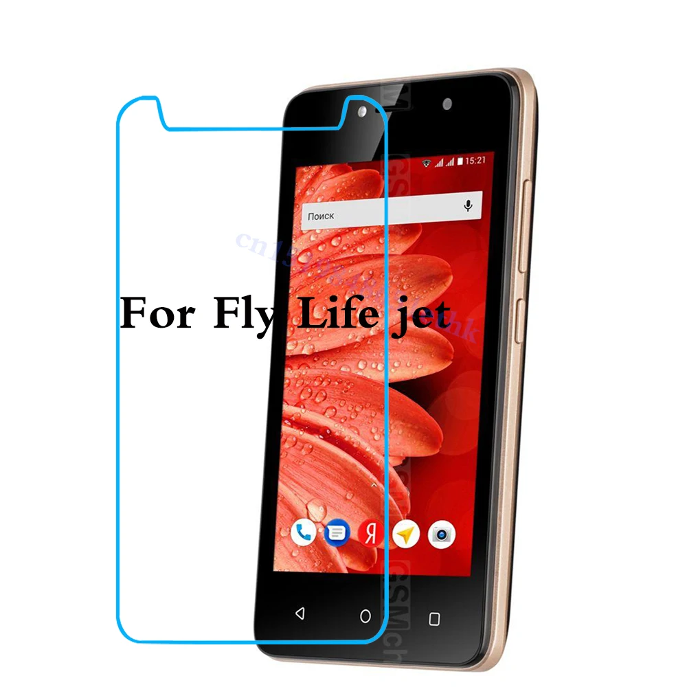 Закаленное стекло 9H для смартфона Fly Life jet play защитная пленка экрана Чехол Для
