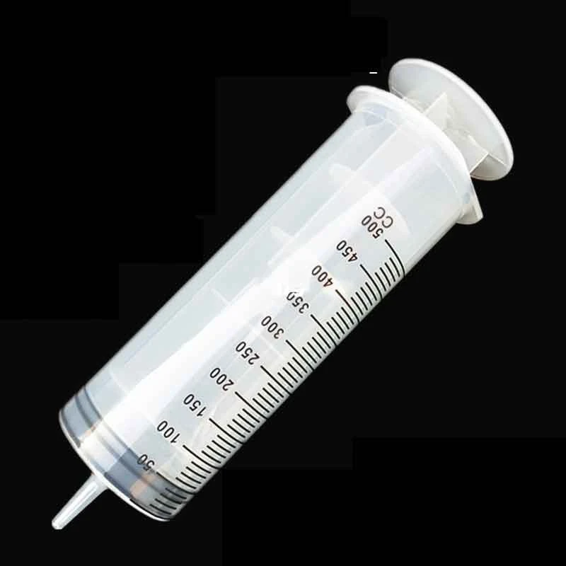 Big Syringe Plastic Oil Douching Anal Sex Toys Hydroponic Nutrients Cat Feeder Syringe 500 Ml