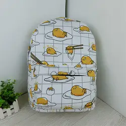 Модные ленивое яйцо с рюкзаки мужской/женский мультфильм желтый Gudetama рюкзак мешок Dos Femme школьные сумки пакет рюкзак