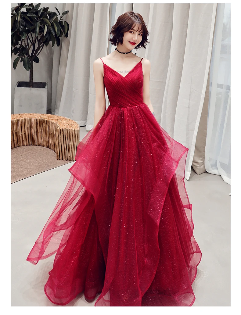 Beauty Emily Red Evening Dresses 2019 