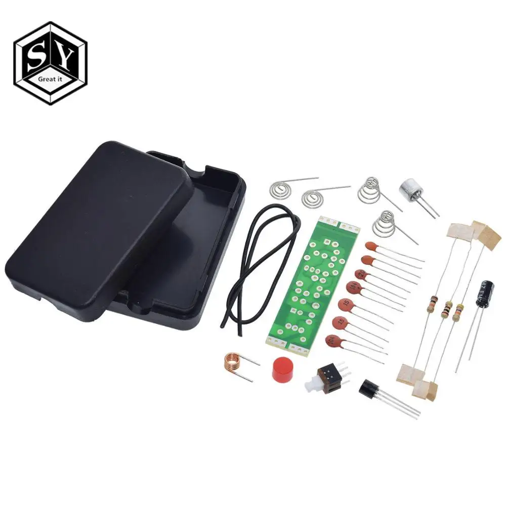 

FM Frequency Modulation Wireless Microphone Module 70-110MHz 1.5V Transmitter Board Parts Kits Electronic Suite + Shell DIY Kit